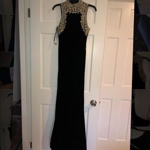 Elegant Velvet Evening Gown